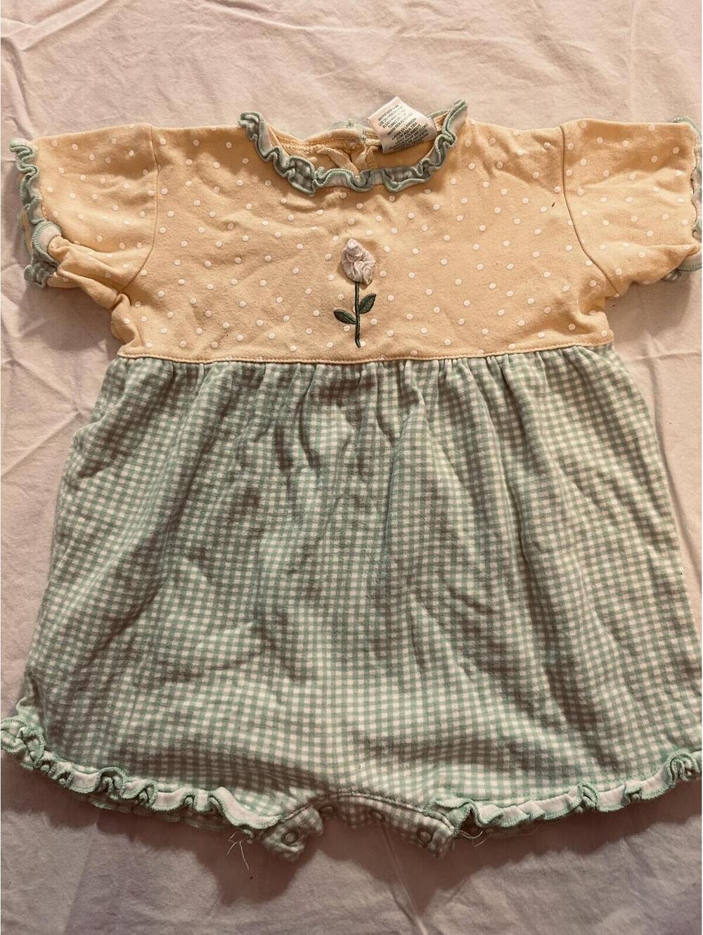 OkieDokie Vintage Baby Girl romper size 24 mo